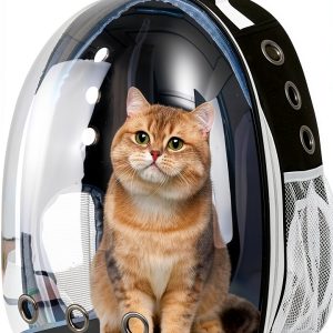 KuLGdami Pet Carrier Backpack Adjustable Harness Clear-0