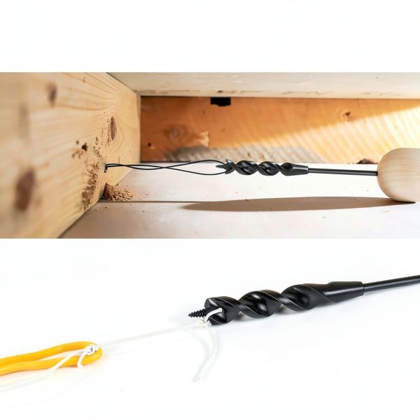 YY-LC Auger Drill Bit Installer 3/4" Head 54" Length Flexible Shaft-3