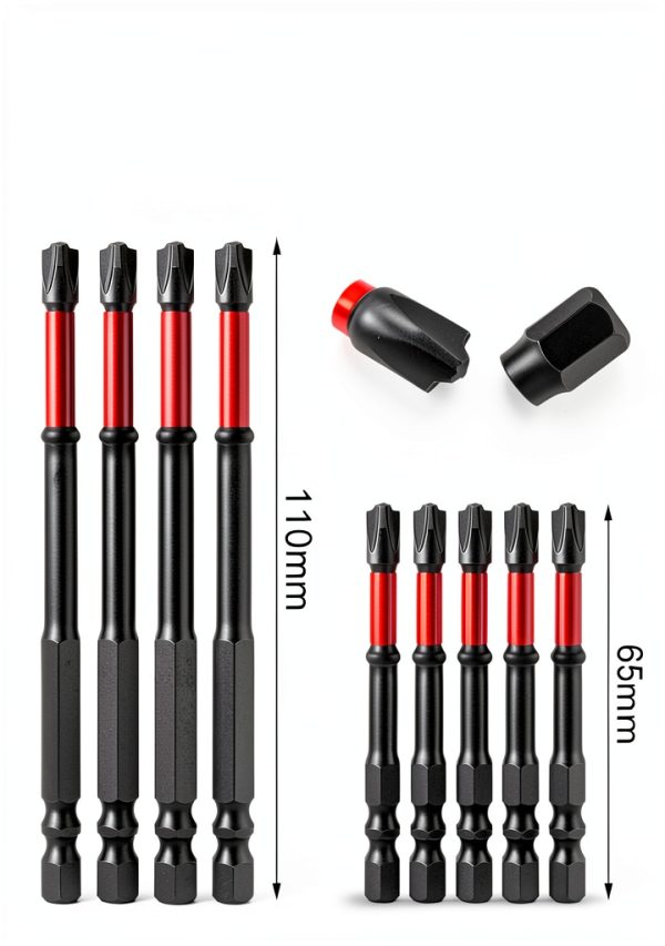 Phillips Pozidriv Drill Bit Set Generic 10pcs Alloy Steel Hex Shank-3