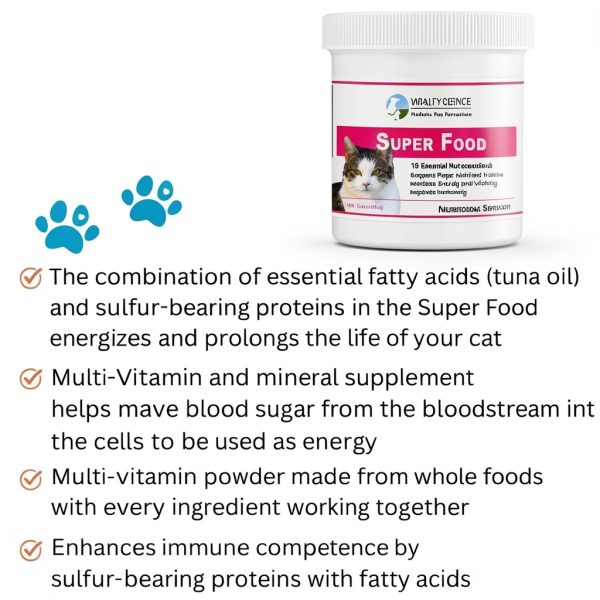 Vitality Science Super Food for Cats Multivitamin High Potency Natural-1