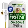 Fish Oil for Dogs and Cats Bark Spark Omega3 16 oz-0