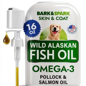 Fish Oil for Dogs and Cats Bark Spark Omega3 16 oz-0