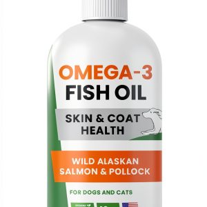 Fish Oil for Dogs & Cats 14oz Pawsential Natural Omega-3 Skin & Coat-0